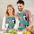 thumbnail image 3 of Australian Shepherd Pioneer Flower Apron-Garden Aprons for Women with Pockets-Cotton Linen Waterproof Kitchen Cooking Gardening Aprons Adjustable for Kitchen,Cooking,BBQ and Salon 33x27 Inch, 3 of 7