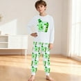 thumbnail image 2 of 67 Six Seven Letter Outfits Set For Kids Outfits Set Casual Girls 67 Doodle Print Long Sleeve Homewear Soft Two Piece Sleepwear White 5-6 Years, 2 of 8