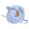 thumbnail image 2 of Gorro de algodón para niños pequeños, ajustable, con protección contra choques, casco de seguridad para bebés, para escalar y caminar, color azul, 2 of 14