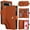 Brown, variant on Allytechgroup Wallet Phone Case for Google Pixel 9 Pro XL, PU Leather Cover with Card Holder, Zipper Pocket, RFID Blocking, Shockproof with Crossbody Strap & Hand Wrist Stand Feature, Brown