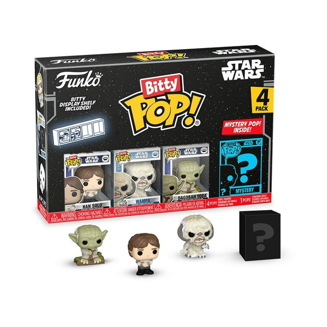 Pack de 4 Funko Bitty POP SW Han coleccionables con Mystery Mini