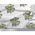 thumbnail image 3 of Soimoi Polyester Crepe Fabric Leaves & Floral Block Decor Fabric Printed Yard 42 Inch Wide, 3 of 3