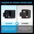 thumbnail image 3 of Kohree RV Door Lock Keyless Entry, RV Door Locks Replacement with Keypad and Remote for Trailer Camper RV Travel Trailer Door Latch, 3 of 9
