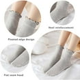 thumbnail image 2 of 6 pairs Women's Ruffle Socks Cute Ankle Socks Super Soft Breathable Cool Frilly Socks For Mary Jane Shoes, 2 of 5