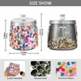 thumbnail image 2 of Yayeee Ashtray with Lid for Cigarette Smokeless Stainless Steel Home Ash Holder, Light Colorful Circles, 2 of 7
