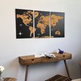 ColorfullWorlds Cork World Map Push Pin Travel Map Wall Art Decor ...