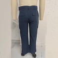 thumbnail image 3 of Men Relaxed Fit Stretch Cargo Pants Casual Cotton Lightweight Elastic Waist Work Pants with Pockets for Outdoor Navy, 3 of 6