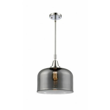 447-1S-PC-G73-L-Innovations Lighting-Bell - 1 Light Stem Hung Mini Pendant In Industrial Style-14.13 Inches Tall and 12 Inches Wide-Polished Chrome