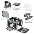 thumbnail image 3 of Roypet Pet Carrier for Cats, Puppies up to 15 Lbs, Airline Approved, Collapsible - Gray, 15 Lbs Limit, 3 of 6