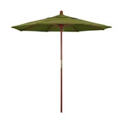 7 5 Half Canopy Patio Market Umbrella Black Sunbrella Walmart Com Walmart Com