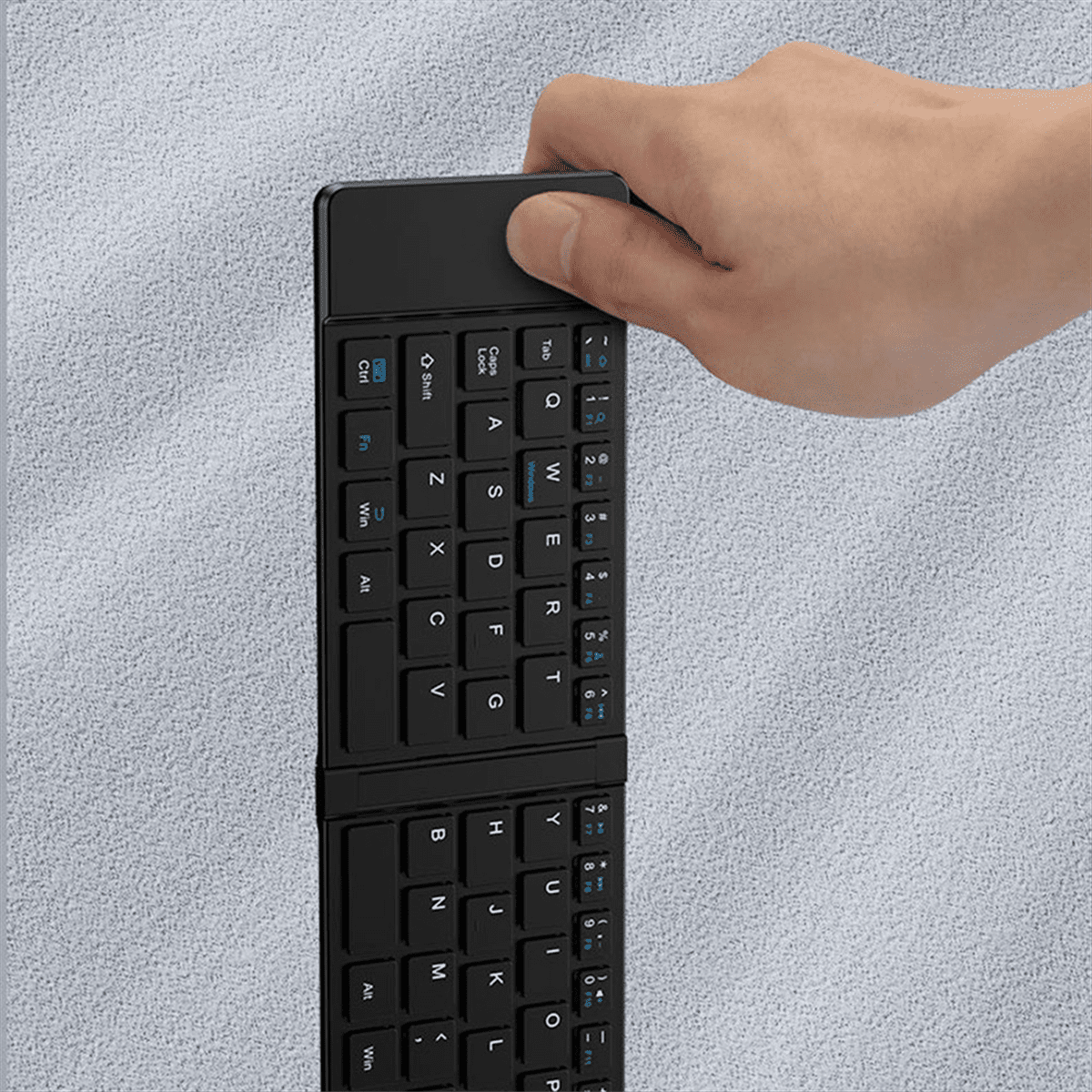 2.4g Wireless Bluetooth Keyboard and Mouse Set TYPE-C Charging Suitable for Mobile Phones and Tablets Folding Keyboard A