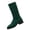Green, variant on Willtoo Flexible Knit Boots for Women Mid Calf Block Heel Booties Stretch Breathable Fall Sock Boot for All-Day Comfort