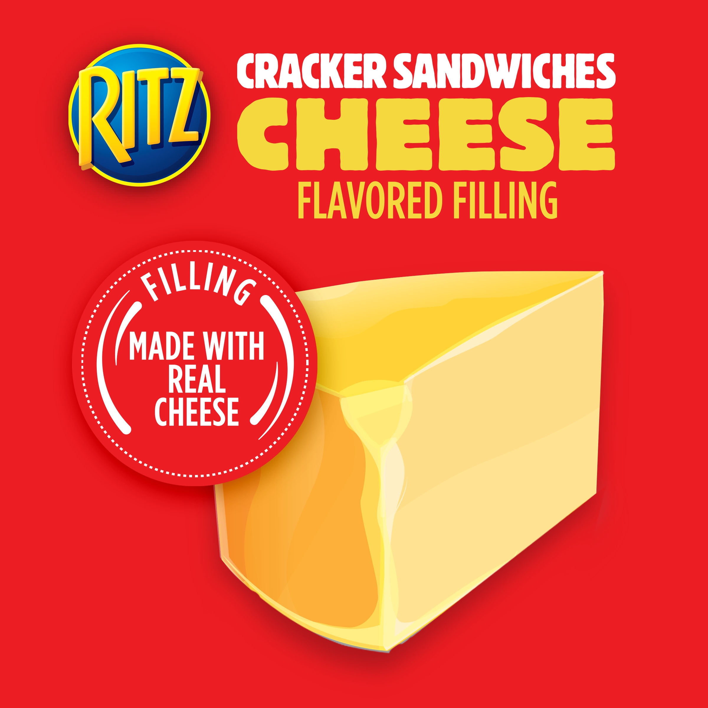 Buy RITZ Cheese Sandwich Crackers, 8 1.35 oz Packs Online at Lowest
