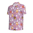 thumbnail image 2 of Balery Lovely Animals Printed Men’s Short Sleeve Polo Shirt, Midweight Men's Shirt,Golf Polo shirts -Medium, 2 of 9