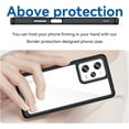 thumbnail image 2 of Case for Xiaomi Redmi Note 12 Pro Phone Case Slim Dropproof [Defend from Drop/Scratch/Slip/Fingerprint] Clear Acrylic Hard Back Soft TPU Bumper Hybrid Phone Cover for Redmi Note 12 Pro-Black, 2 of 16