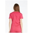 thumbnail image 4 of Dickies Essence Medical Scrubs Top for Women Mock Wrap Plus Size DK804, 4XL, Hot Pink, 4 of 5