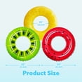 thumbnail image 3 of Joyfy 3 Pack Inflatable Pool Floats for Kids Adults, Fruity Swim Rings, Floaties for Swimming Pool Party Decorations(Fruit/Donut/Tropical), 3 of 8