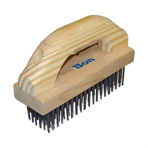 Bon 84-668 Wire Brush - 7 1/8-in. X 2 1/4-in. With Wood Handle