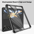 thumbnail image 3 of Compatible for Samsung Galaxy Z Fold 5 Case, Galaxy Z Fold 5 Clear Phone Case Cover with Four Corners Airbag Fall Prevention, Slim Thin Shockproof Protective Cases for Samsung Z Fold 5 (Black), 3 of 6