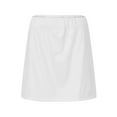 thumbnail image 5 of Razzly Womens Active Skirt Casual Solid Tennis Skirt for Yoga Sports Exercise Fitness Bottoms(White,M), 5 of 6