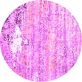 thumbnail image 1 of Ahgly Company Indoor Round Oriental Pink Industrial Area Rugs, 6' Round, 1 of 4