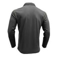 thumbnail image 5 of NOLDARES Long Sleeve Polo Shirts for Men Collared Performance Golf Shirts Casual Workwear Office(Grey,L), 5 of 7