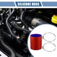 thumbnail image 2 of Unique Bargains 1 Set 80mm 3.15" ID 100mm 3.94" Length 0° Red Blue Car Silicone Hose with Clamps, 2 of 7