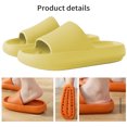 thumbnail image 4 of Zapatillas de casa, sandalias antideslizantes de EVA, zapatillas de suela gruesa con punta abierta para parejas, verdes, adecuadas para el tamaño 39-40 2 piezas seitruly AP001383-17B, 4 of 7