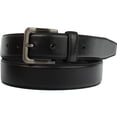 thumbnail image 4 of Metro Men’s Dress Belt - Classic Black Leather Strap, Stitched Edges, Nickel-Free, 4 of 8