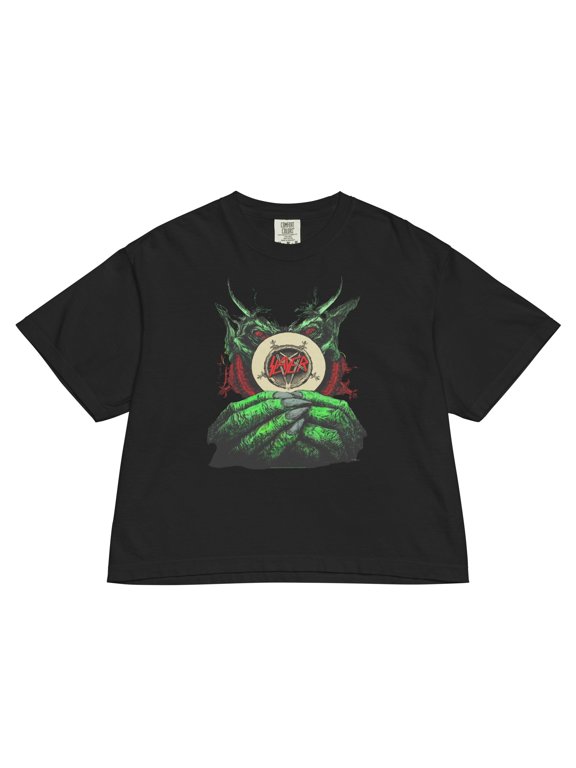 Slayer Demon Hands Womens Crop Top