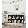 thumbnail image 6 of Montessori Book Shelf with Toy Storage, Kids Toy Organizer Wooden Storage Shelves for Kids Room Classroom Playroom, Black, 6 of 6