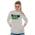 thumbnail image 3 of Know Quit Motivation Workout Exercise Long Sleeve TShirt Men Women Brisco Brands S, 3 of 6
