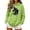 W131-NSLGXD Green Halloween Sweatshirts for Women, variant on NSLGXD Women's Halloween Sweatshirts Funny Witch Graphic Pullover Hoodies Vintage Classic Long Sleeve Sweat Tops Halloween Costumes S-2XL