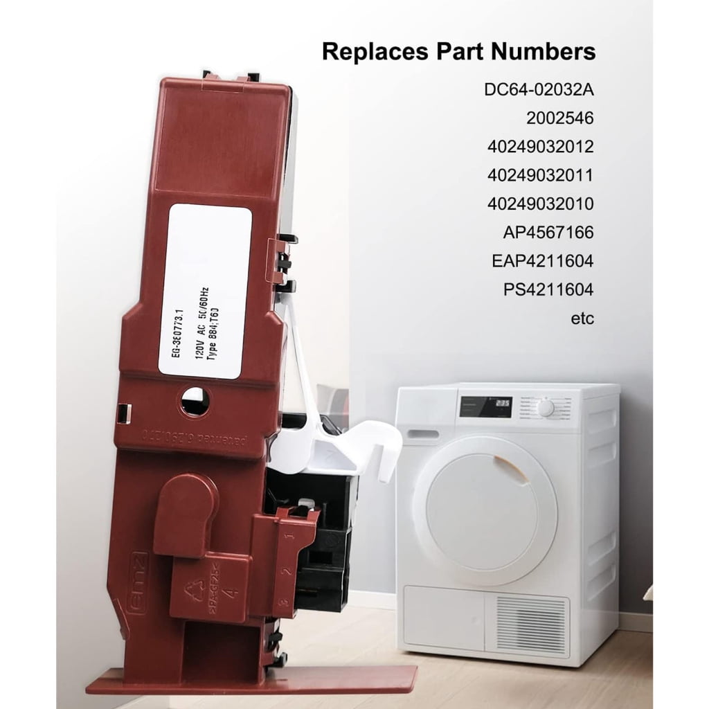 Washing Machine Door Mechanism Replacement for Top Load Dryers Heavy Duty Latches Easy Installation