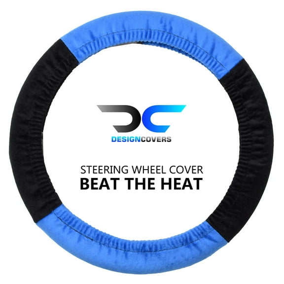 Designcovers Soft Velour Steering Wheel Cover in Universal size Warm in Winter Cool in Summer