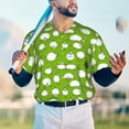 thumbnail image 5 of Hirioo Funny Sheep Doing Yoga for Men's Baseball T-shirt Shirts Short Sleeve Casual Summer Button Stretch T Shirts,Size S-4XL-4X-Large, 5 of 7
