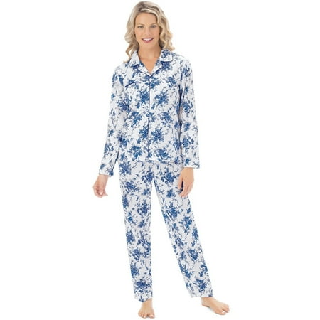 - Women's Floral Print Long Sleeve Pajama Sleepwear Set