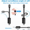 thumbnail image 3 of La cámara oculta espía WiFi más pequeña, HD, portátil, IP, inalámbrica, de seguridad para el hogar, niñera, cámara para niños con detección de movimiento, almacenamiento en la nube, monitoreo remoto e esquí esquí Gafas de esquí, 3 of 5