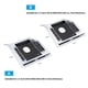 thumbnail image 5 of Unidad de CD-ROM de 9,5 mm Caddy de disco duro Soporte HDD / SSD de 2,5 pulgadas con Eccomum Caddy de disco duro, 5 of 6