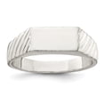 thumbnail image 1 of 925 Sterling Silver 6x11mm Signet Ring Man   For Dad Mens  For Him, 1 of 7