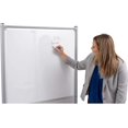 thumbnail image 4 of Store Rolling Mobile Magnetic Whiteboard Room Divider Dry Erase Board for Home or Classroom (Combo Whiteboard/Tackboard, 40" W x 72" H), 4 of 9