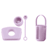 thumbnail image 1 of Juego Tapones Silicona para Derrames Reutilizables Cup 1 0/2 0 () Color Morado, 1 of 9