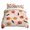 Baby Pink, variant on Red Orange Yellow Halloween Bedding Set, 3-Piece Cute Ghost Print Brushed Fabric Duvet Cover Pillowcases, Warm Soft Holiday Room Decor for Bedroom, XS