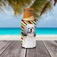 thumbnail image 3 of Carolines Treasures SC9343MUK Shih Tzu Candy Cane Holiday Christmas Ultra Hugger for slim cans Slim Can multicolor, 3 of 6