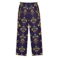 thumbnail image 2 of FORMRS Kids Pajama Pants with Pockets Size 13-14Y Boys Lounge Sleep Bottoms, Purple Flowers Pattern, 2 of 8