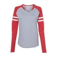 thumbnail image 2 of LAT - Women's Fine Jersey Mash Up Long Sleeve T-Shirt - 3534, 2 of 3