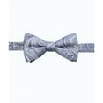 thumbnail image 2 of RYAN SEACREST Mens Gray Paisley Bow Tie, 2 of 3