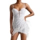 thumbnail image 1 of Minivestido BELLA BARNETT blanco con tirantes finos y espalda para mujer, 1 of 4