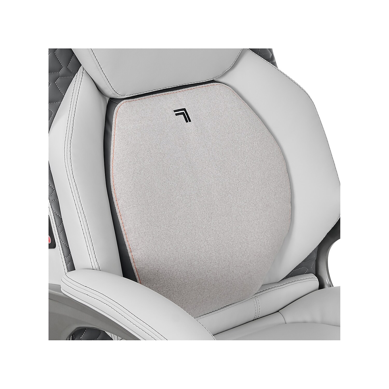 Sharper Image Ergonomic Bonded Leather Swivel Executive Massage Chair, Supports Up to 275 lbs, 20" to 23" Seat Height, Off-White