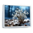 thumbnail image 2 of Designart "Serenity Among Snowdrops in the Snow I" Floral Floater Framed Canvas Wall Art, 2 of 7